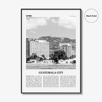 Guatemala City Print Black and White, Guatemala City Wall Art, Guatemala City Poster, Guatemala City Photo, Guatemala City Wall Décor