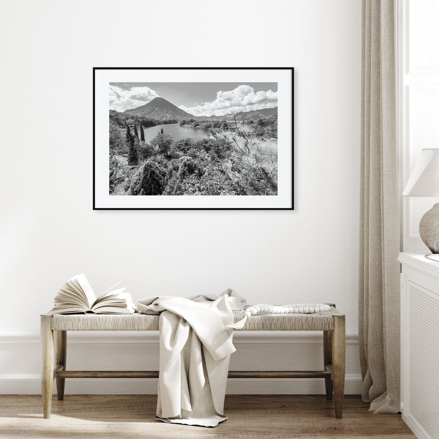 Guatemala Landscape B&W Poster