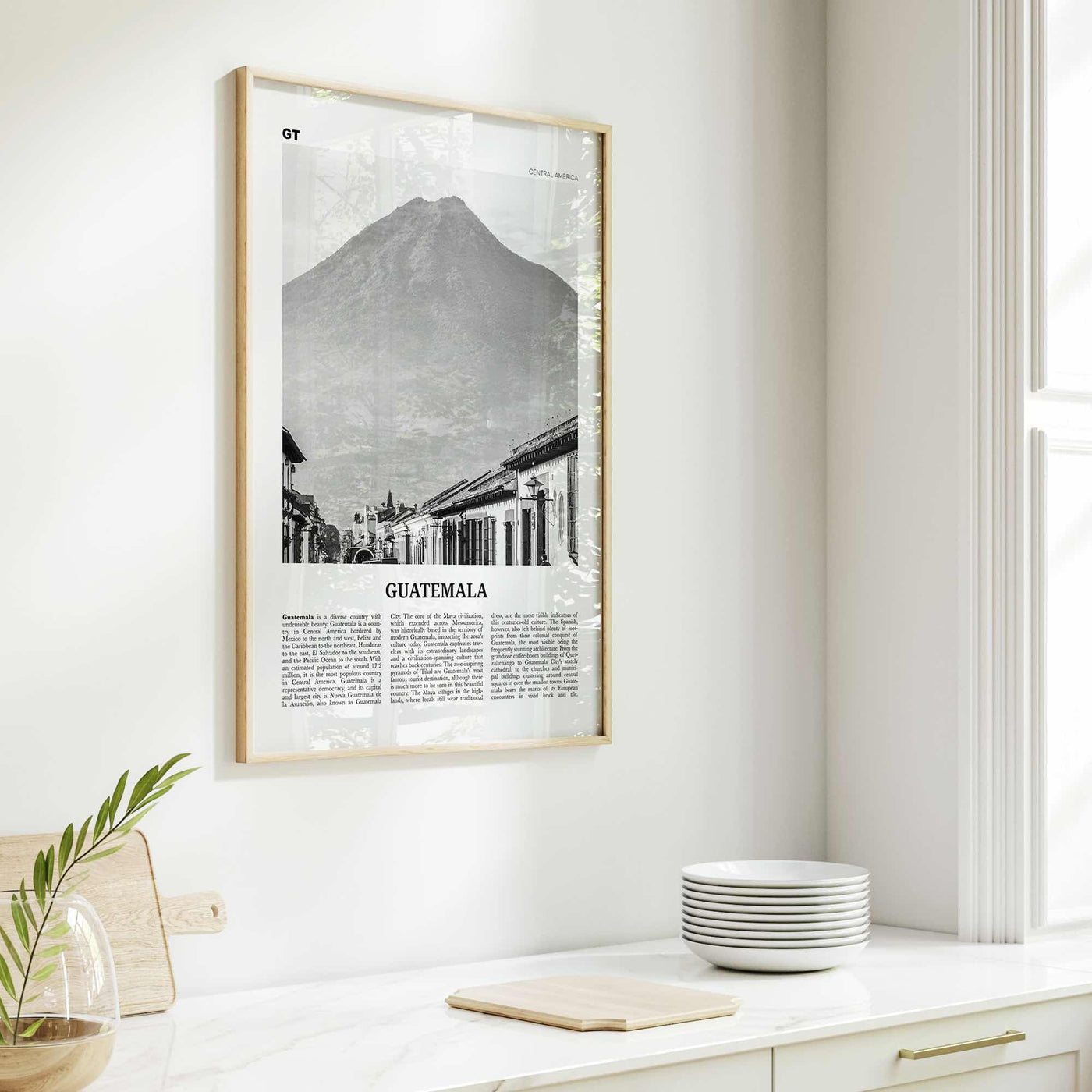 Guatemala Print Black and White No 1, Guatemala Wall Art, Guatemala Poster, Guatemala Photo, Guatemala Wall Decor, Central America