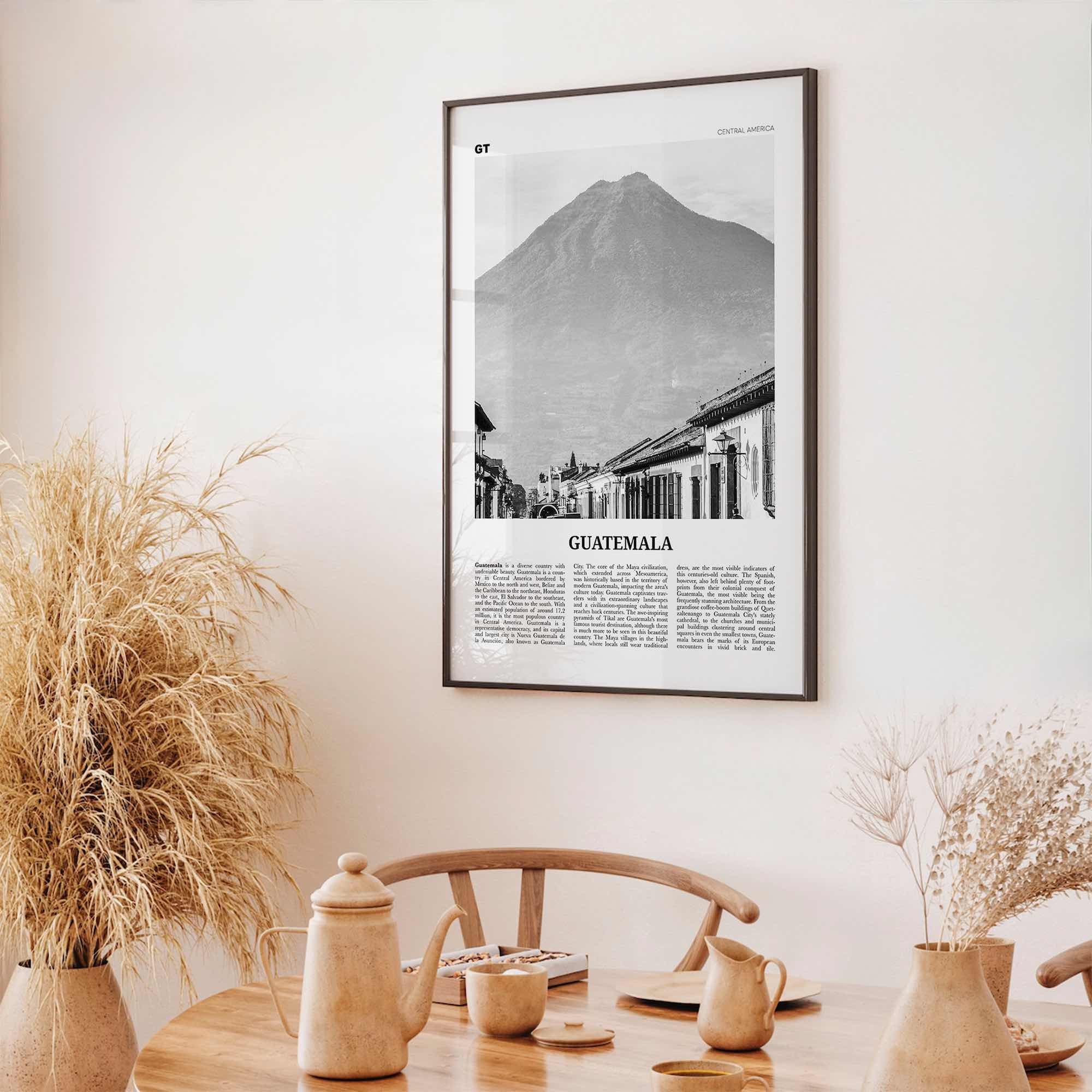 Guatemala Print Black and White No 1, Guatemala Wall Art, Guatemala Poster, Guatemala Photo, Guatemala Wall Decor, Central America