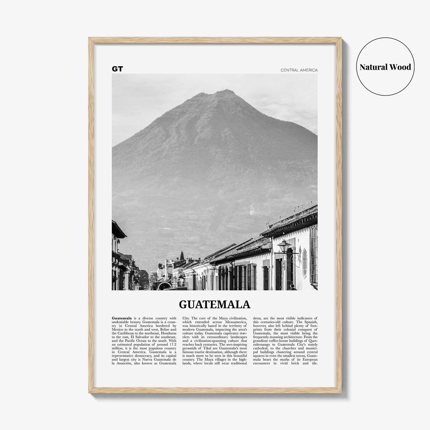 Guatemala Print Black and White No 1, Guatemala Wall Art, Guatemala Poster, Guatemala Photo, Guatemala Wall Decor, Central America