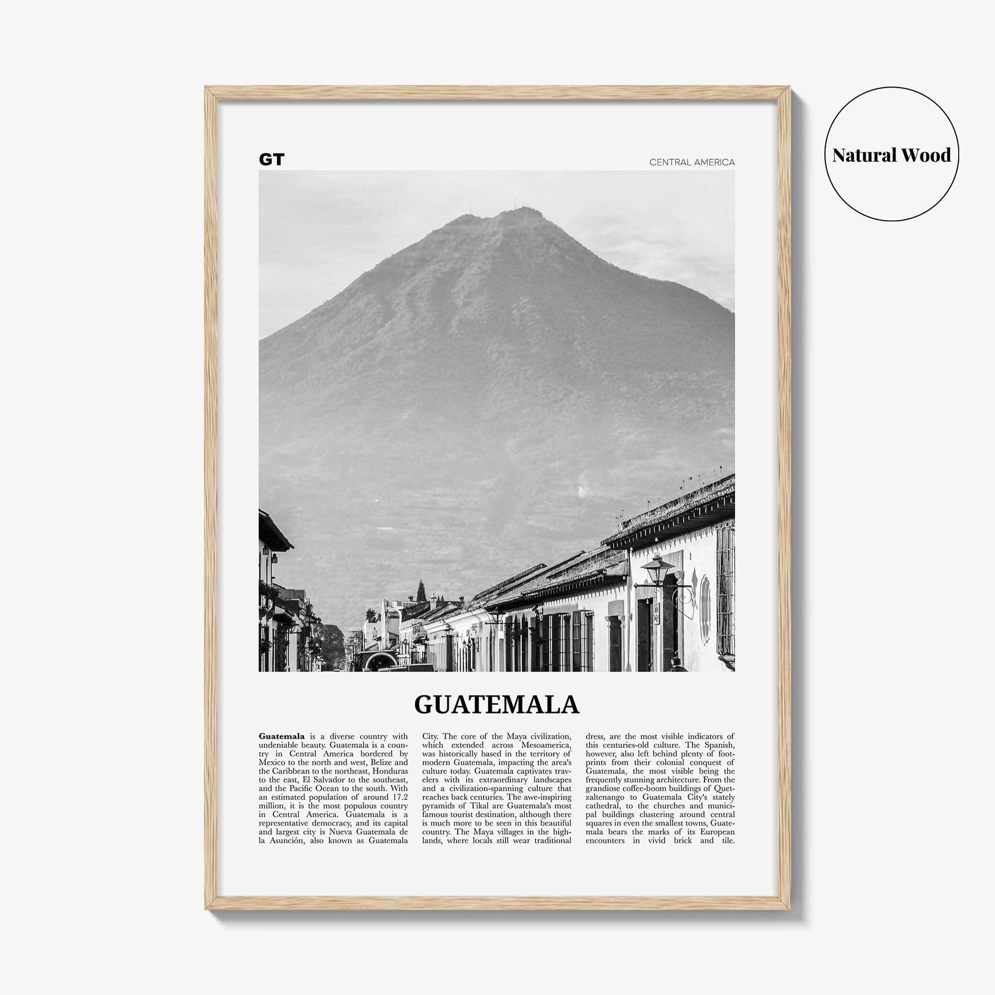 Guatemala Print Black and White No 1, Guatemala Wall Art, Guatemala Poster, Guatemala Photo, Guatemala Wall Decor, Central America