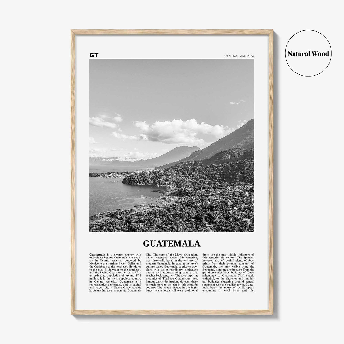 Guatemala Print Black and White No 2, Guatemala Wall Art, Guatemala Poster, Guatemala Photo, Guatemala Wall Decor, Central America