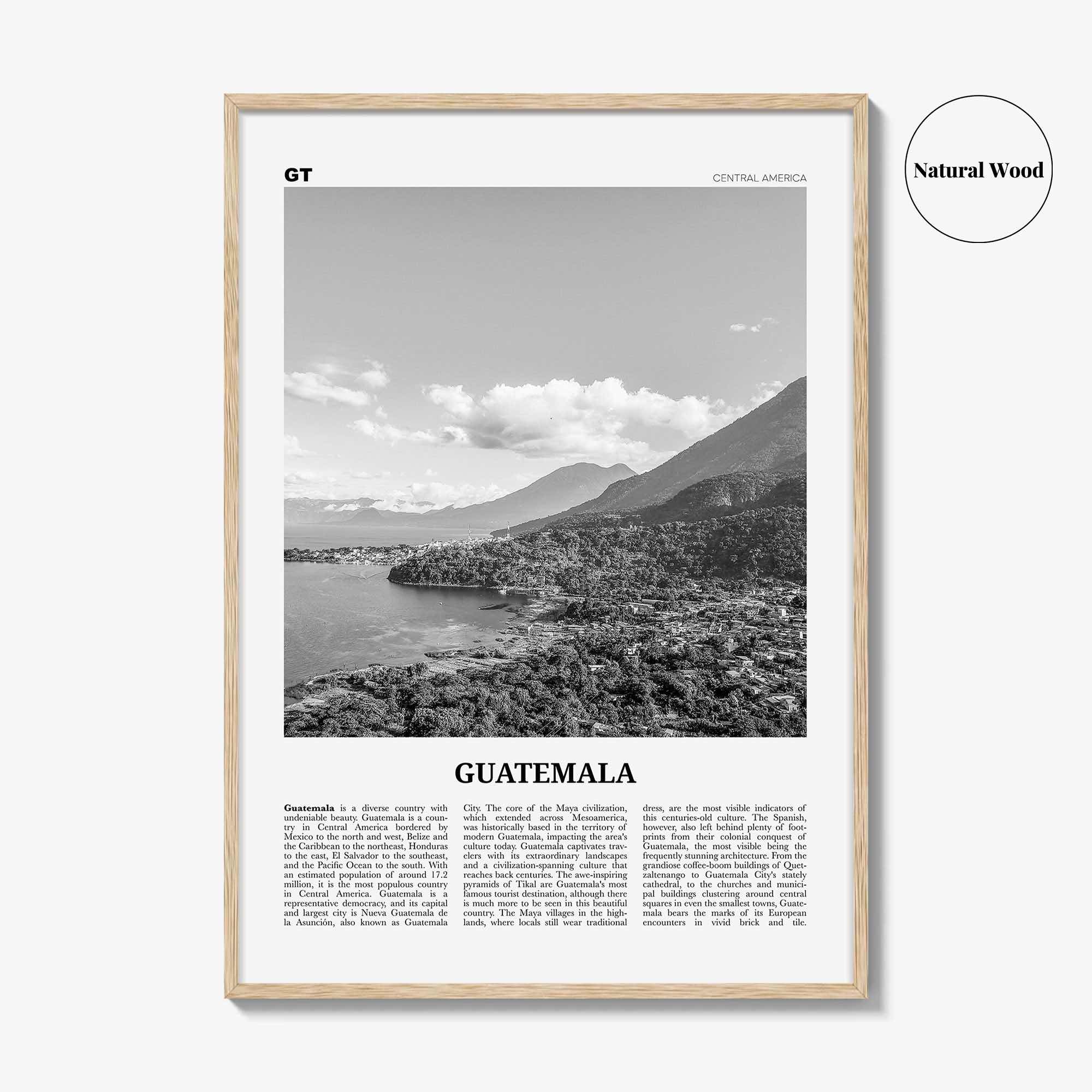 Guatemala Print Black and White No 2, Guatemala Wall Art, Guatemala Poster, Guatemala Photo, Guatemala Wall Decor, Central America