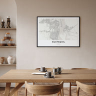 Guayaquil Map Landscape Poster
