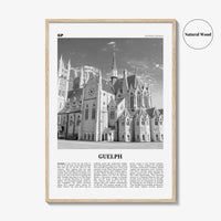 Guelph Print Black and White, Guelph Wall Art, Guelph Poster, Guelph Photo, Guelph Wall Décor, Guelph Map, Ontario, Canada