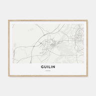 Guilin Map Landscape Poster