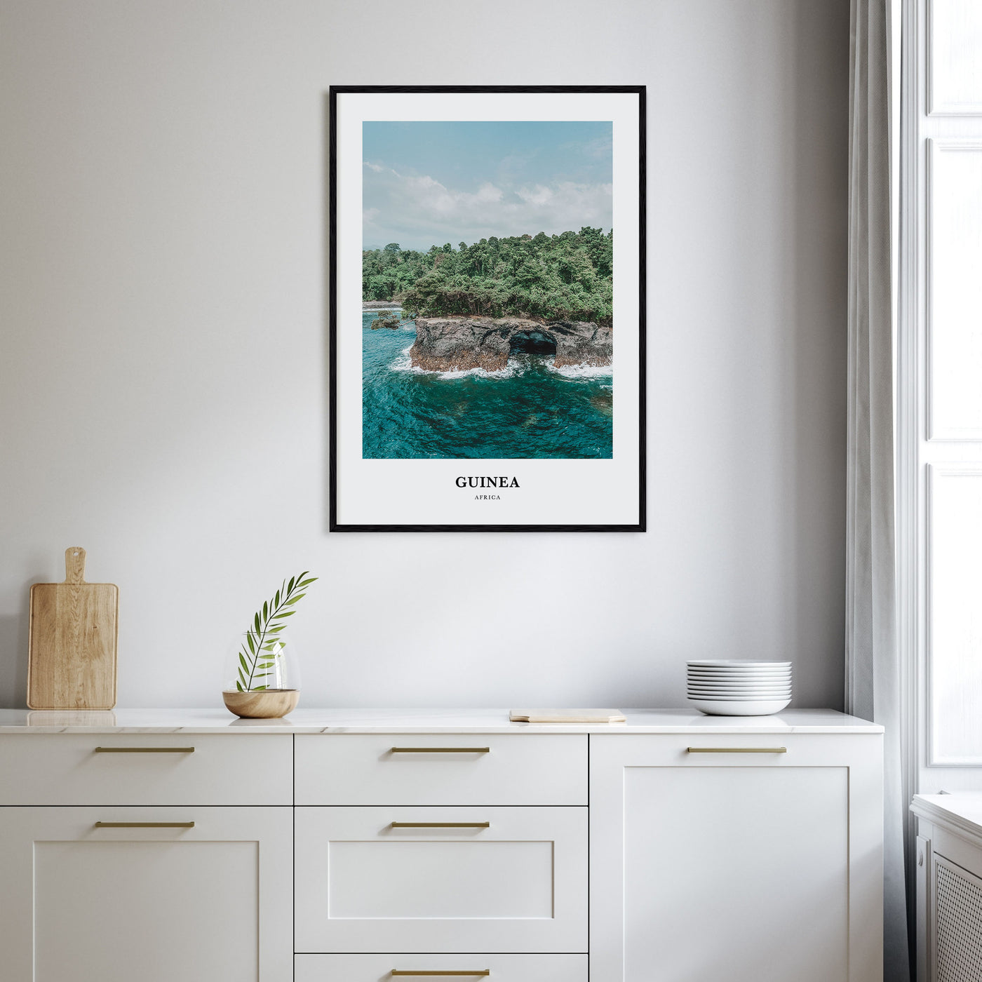 Guinea Portrait Color No 1 Poster