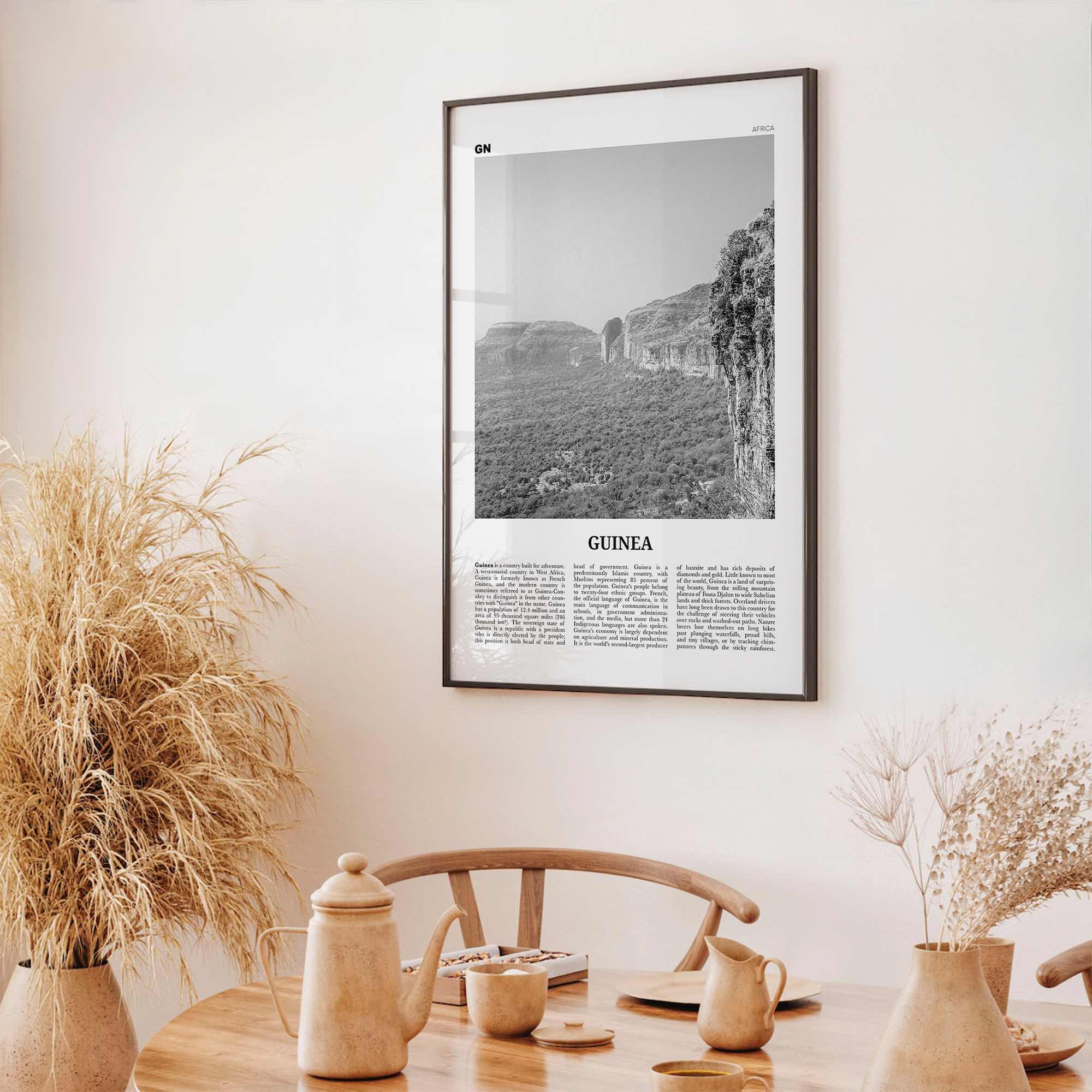 Guinea Print Black and White, Guinea Wall Art, Guinea Poster, Guinea Photo, Guinea Wall Decor, Guinée, Guinee, Conakry, Africa