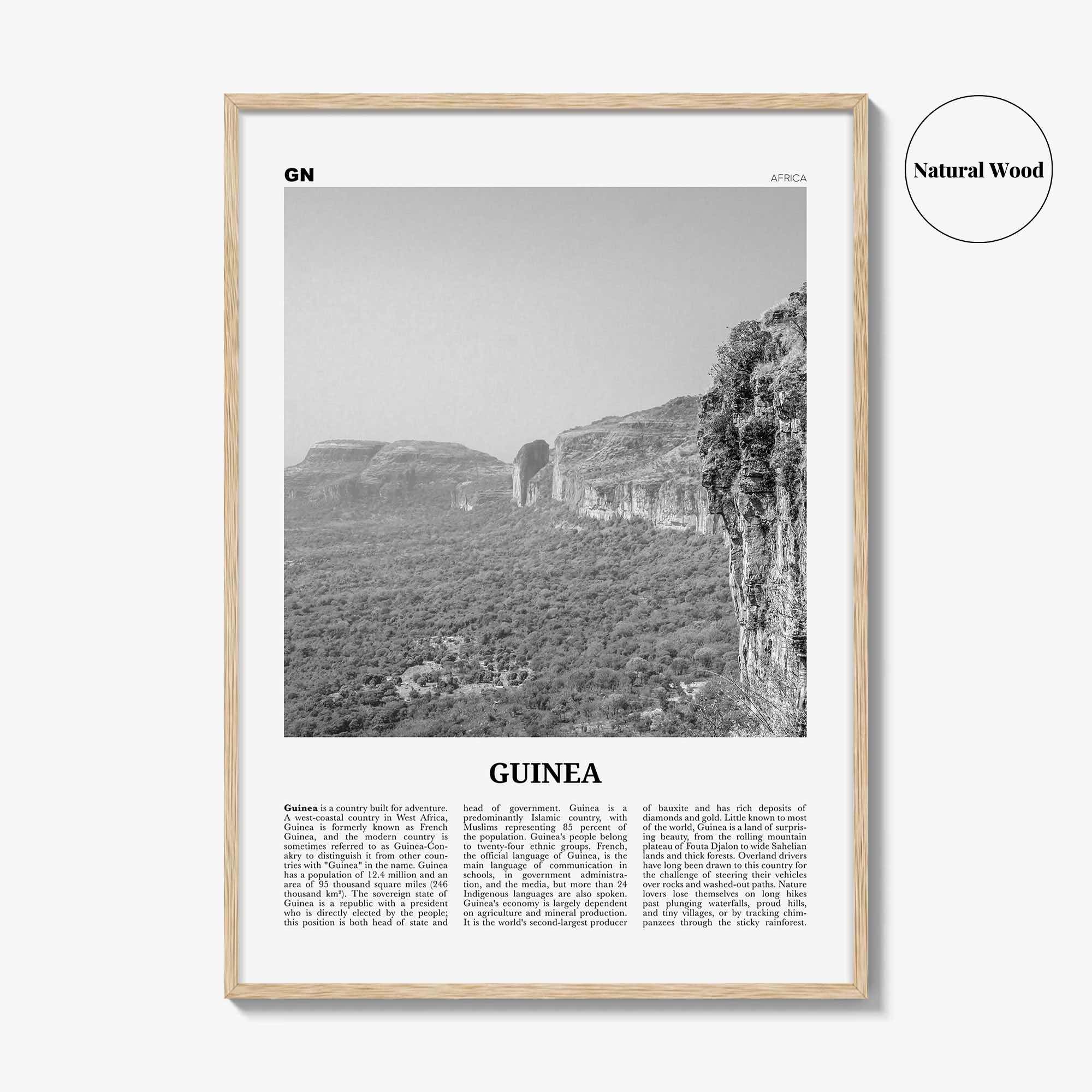 Guinea Print Black and White, Guinea Wall Art, Guinea Poster, Guinea Photo, Guinea Wall Decor, Guinée, Guinee, Conakry, Africa