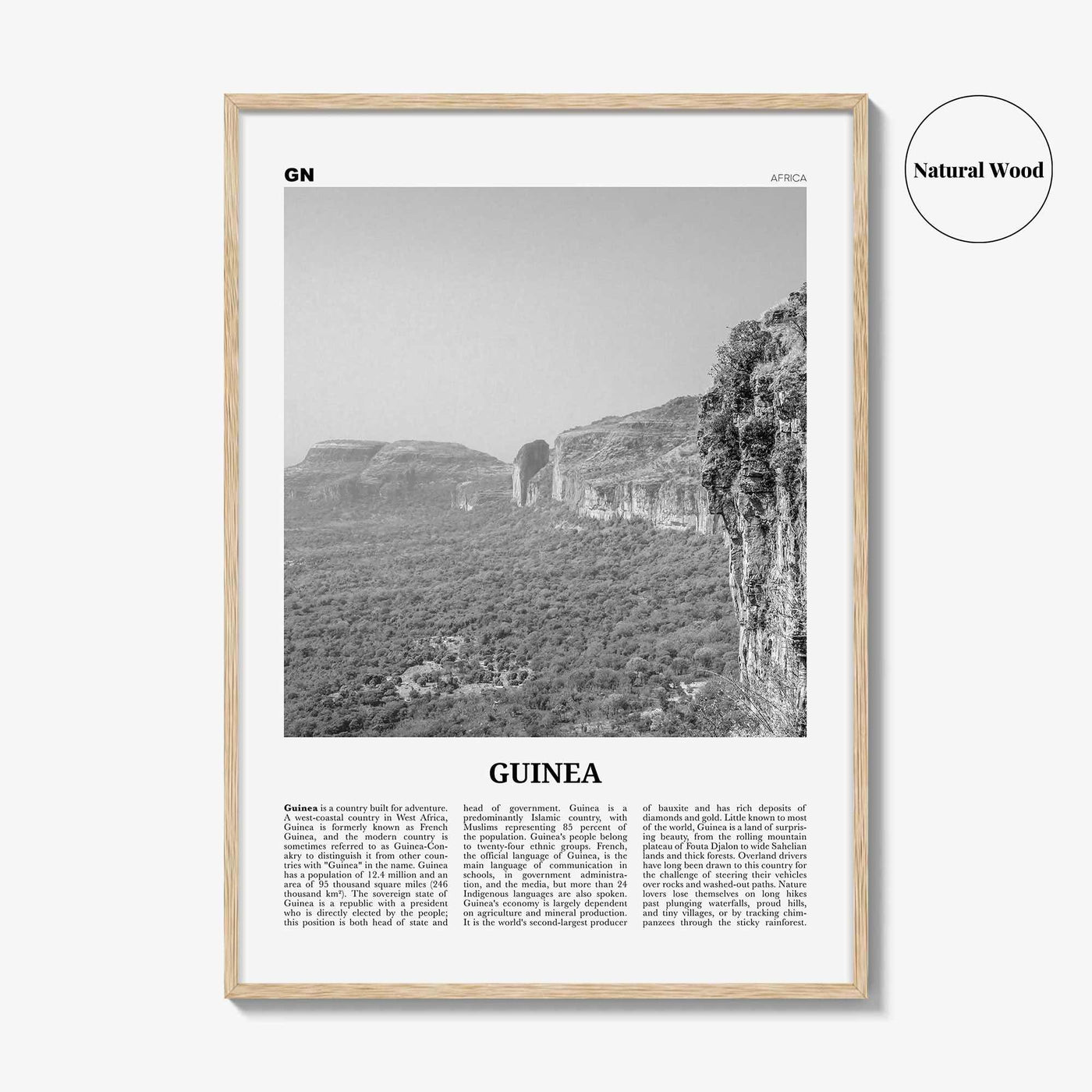 Guinea Print Black and White, Guinea Wall Art, Guinea Poster, Guinea Photo, Guinea Wall Decor, Guinée, Guinee, Conakry, Africa