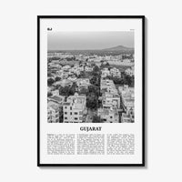 Gujarat Print Black and White, Gujarat Wall Art, Gujarat Poster, Gujarat Photo, Gujarat Wall Décor, India, Gandhinagar, Ahmedabad