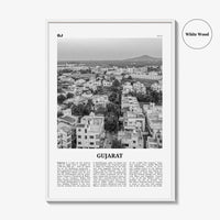 Gujarat Print Black and White, Gujarat Wall Art, Gujarat Poster, Gujarat Photo, Gujarat Wall Décor, India, Gandhinagar, Ahmedabad