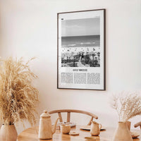 Gulf Breeze Print Black and White, Gulf Breeze Wall Art, Gulf Breeze Poster, Gulf Breeze Photo, Gulf Breeze Map, Gulf Breeze Decor, Florida