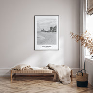 Gulf Shores Portrait B&W Poster