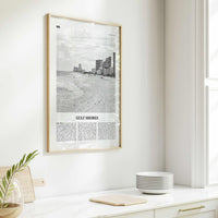 Gulf Shores Print Black and White, Gulf Shores Wall Art, Gulf Shores Poster, Gulf Shores Photo, Gulf Shores Wall Décor, Alabama, USA