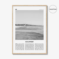 Gulfport Print Black and White, Gulfport Wall Art, Gulfport Poster, Gulfport Photo, Gulfport Wall Décor, Gulfport Map, Mississippi, USA