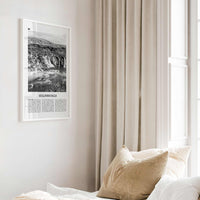 Gullfoss Falls Print Black and White, Gullfoss Falls Wall Art, Gullfoss Falls Poster, Gullfoss Falls Photo, Gullfoss Wall Décor, Iceland