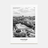 Gwangju Portrait B&W Poster