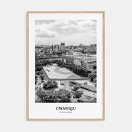 Gwangju Portrait B&W Poster