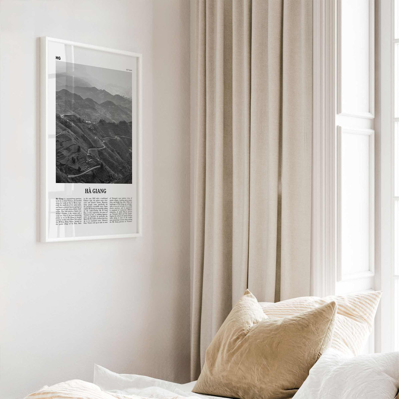 Ha Giang Print Black and White, Ha Giang Wall Art, Ha Giang Poster, Ha Giang Photo, Ha Giang Wall Décor, Ha Giang Map, Vietnam