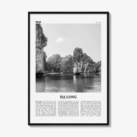 Ha Long Print Black and White, Ha Long Wall Art, Ha Long Poster, Ha Long Photo, Ha Long Décor, Halong, Vietnam, Hạ Long, Thành phố Hạ Long