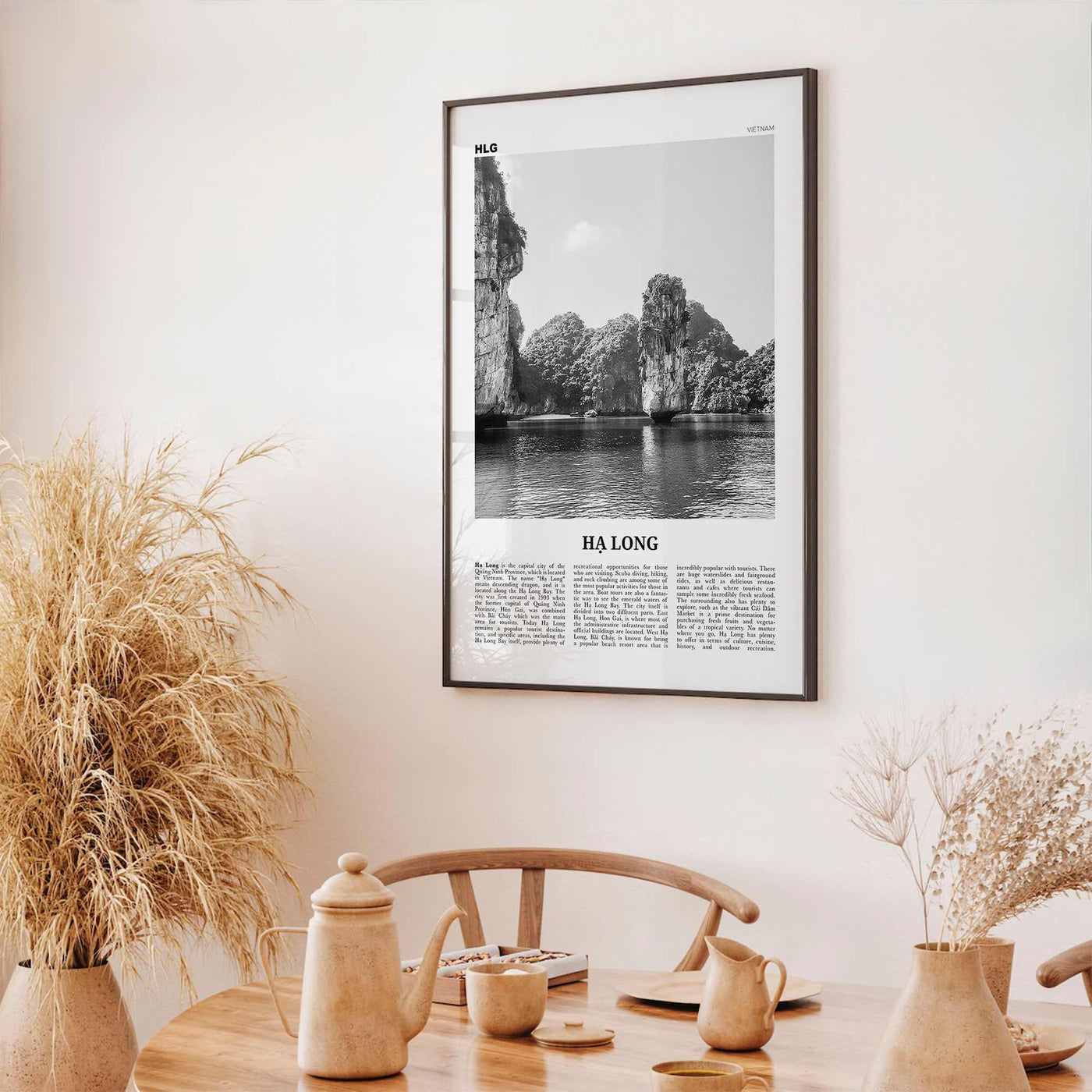 Ha Long Print Black and White, Ha Long Wall Art, Ha Long Poster, Ha Long Photo, Ha Long Décor, Halong, Vietnam, Hạ Long, Thành phố Hạ Long