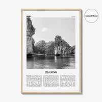 Ha Long Print Black and White, Ha Long Wall Art, Ha Long Poster, Ha Long Photo, Ha Long Décor, Halong, Vietnam, Hạ Long, Thành phố Hạ Long