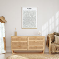 Hackney Map Portrait Poster