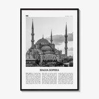 Hagia Sophia Print Black and White, Hagia Sophia Wall Art, Hagia Sophia Poster, Hagia Sophia Photo, Hagia Sophia Wall Décor, Istanbul Turkey
