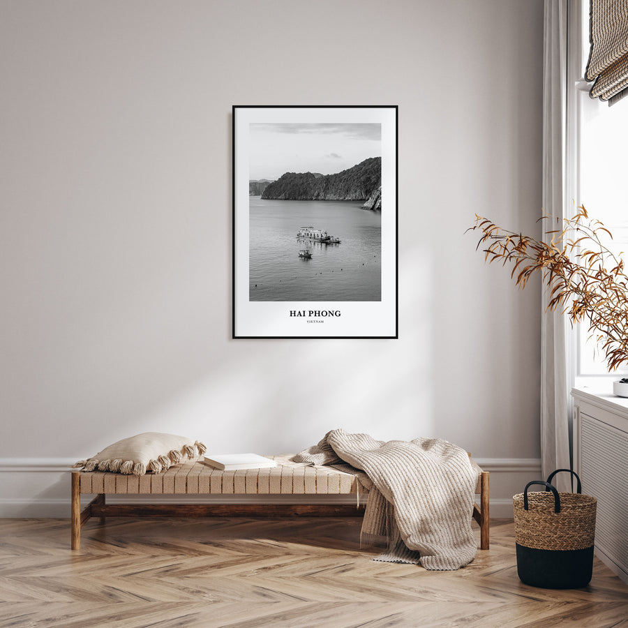 Hai Phong Portrait B&W Poster