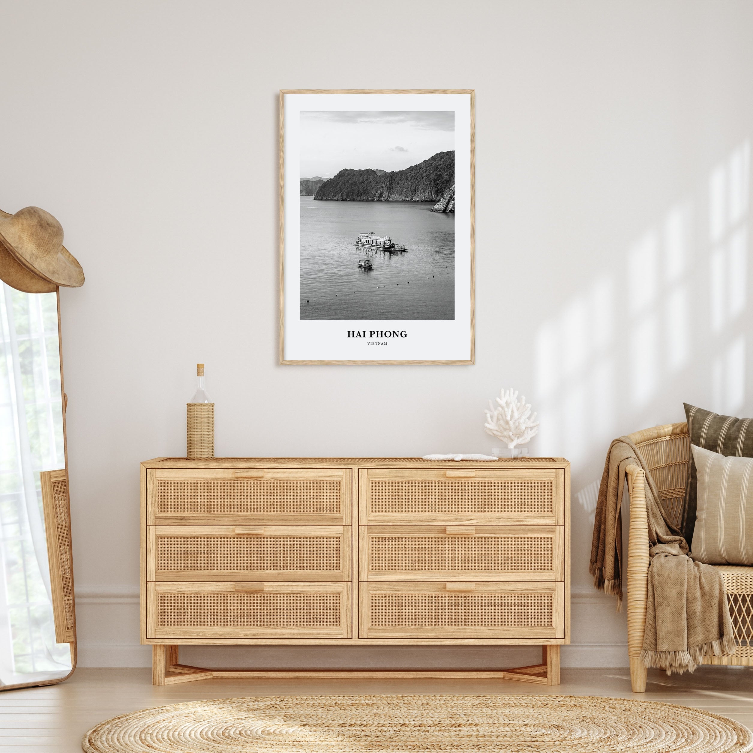 Hai Phong Portrait B&W Poster
