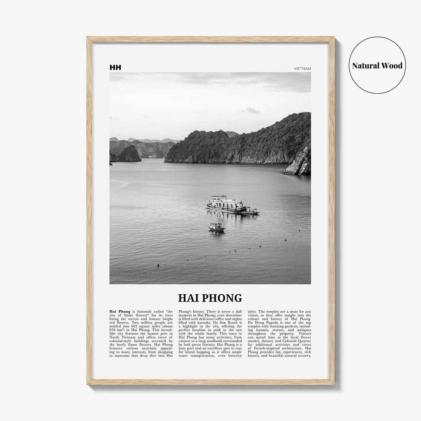 Hai Phong Print Black and White, Hai Phong Wall Art, Hai Phong Poster, Hai Phong Photo, Hai Phong Wall Décor, Hai Phong Map, Vietnam