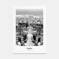Haifa Portrait B&W Poster