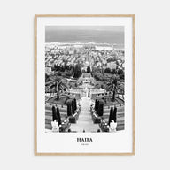 Haifa Portrait B&W Poster