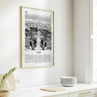 Haifa Print Black and White, Haifa Wall Art, Haifa Poster, Haifa Photo, Haifa Wall Decor, Israel, ישראל, Hefa, Hayfa, Middle East