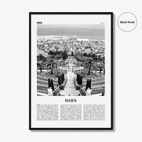 Haifa Print Black and White, Haifa Wall Art, Haifa Poster, Haifa Photo, Haifa Wall Decor, Israel, ישראל, Hefa, Hayfa, Middle East