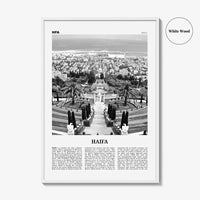 Haifa Print Black and White, Haifa Wall Art, Haifa Poster, Haifa Photo, Haifa Wall Decor, Israel, ישראל, Hefa, Hayfa, Middle East