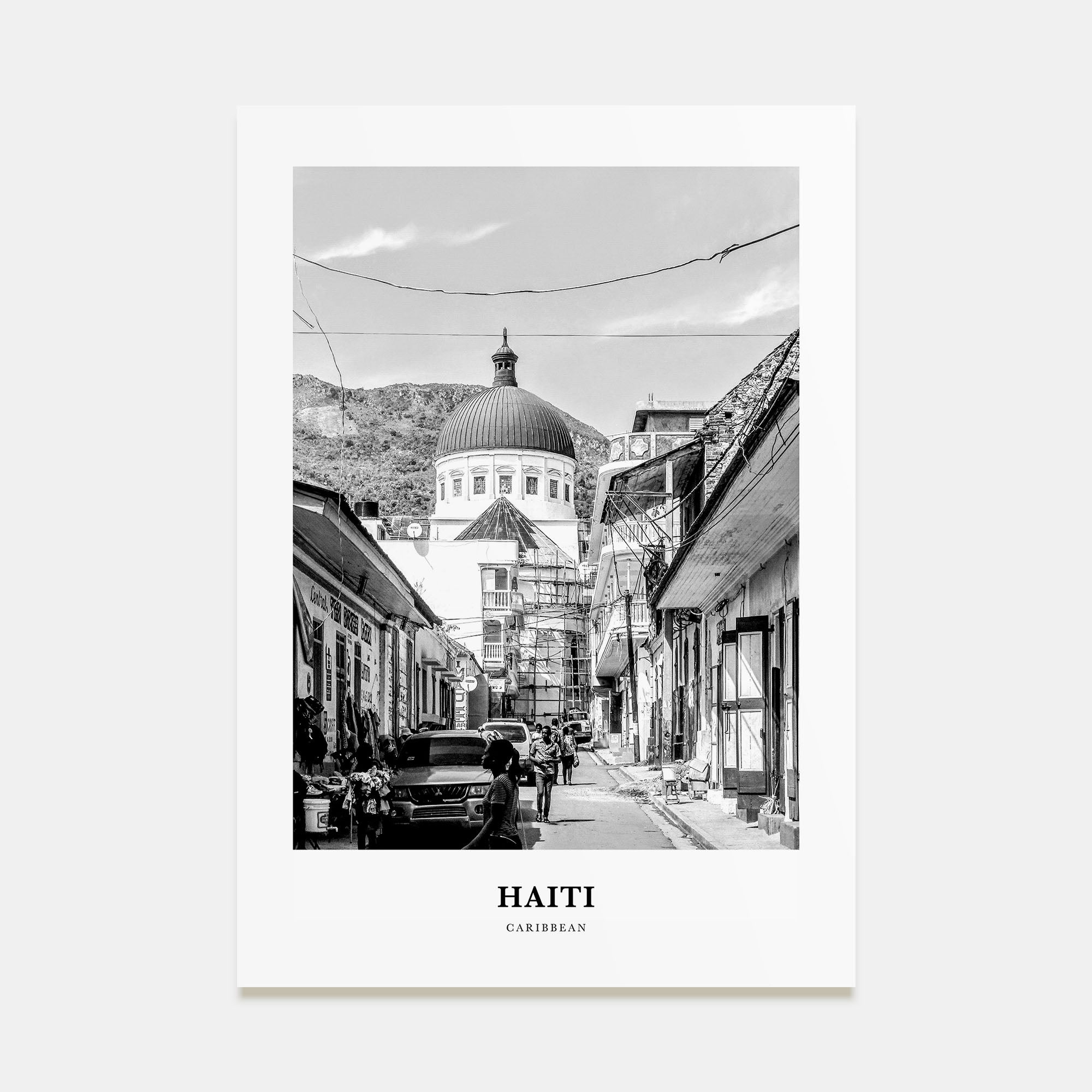 Haiti Portrait B&W No 3 Poster