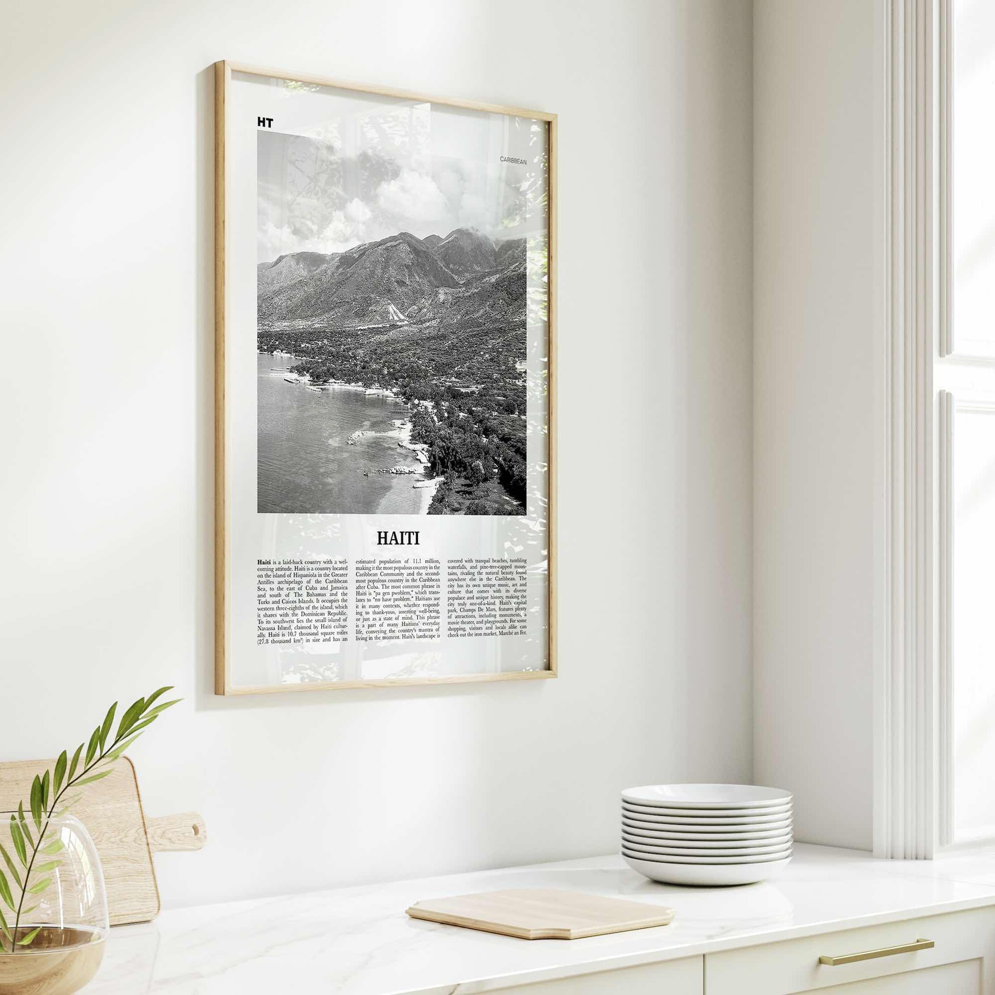 Haiti Print Black and White No 1, Haiti Wall Art, Haiti Poster, Haiti Photo, Haiti Wall Decor, Haïti, Ayiti, Hayti, Haitian, Domican