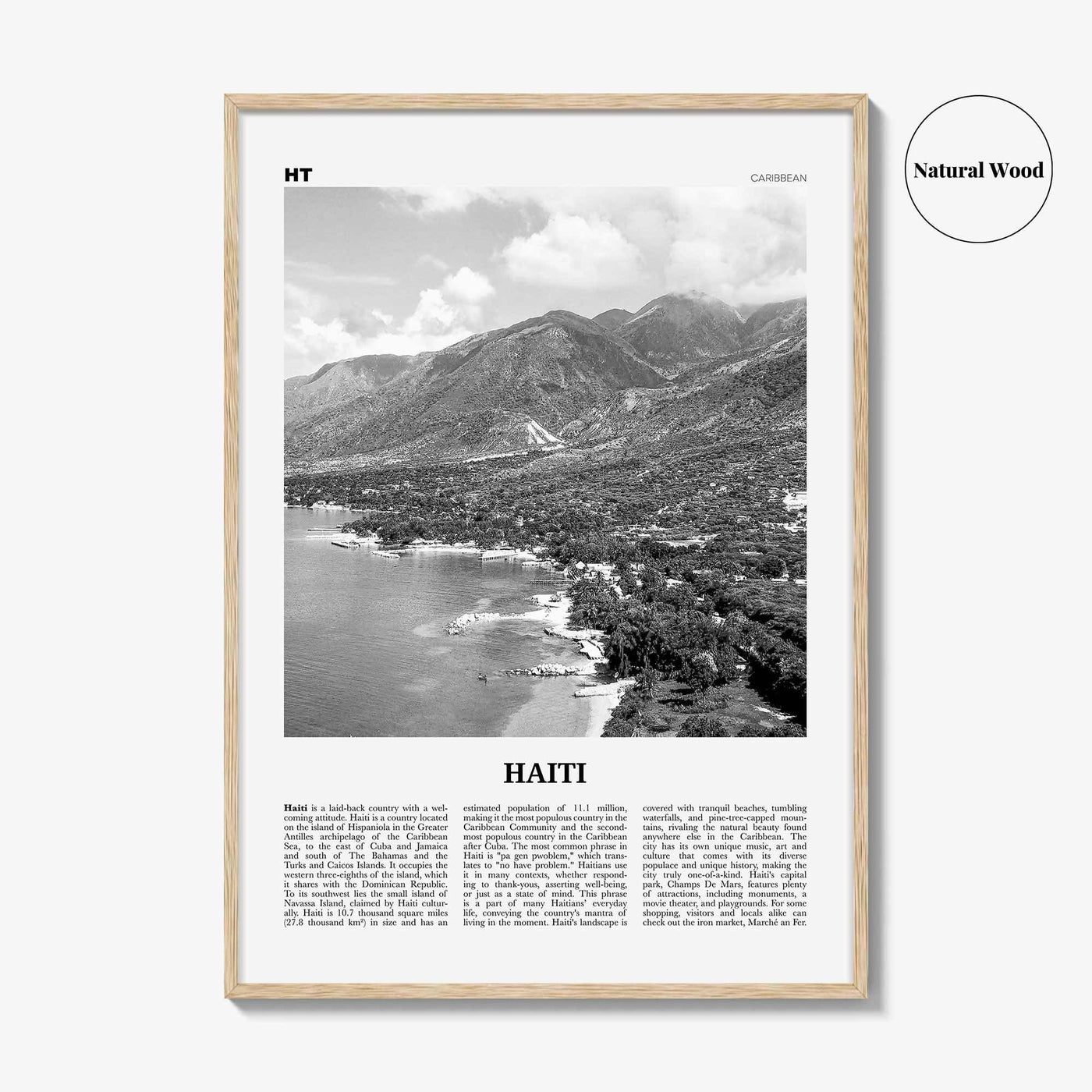 Haiti Print Black and White No 1, Haiti Wall Art, Haiti Poster, Haiti Photo, Haiti Wall Decor, Haïti, Ayiti, Hayti, Haitian, Domican