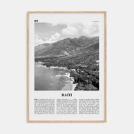 Haiti Travel B&W No 1 Poster