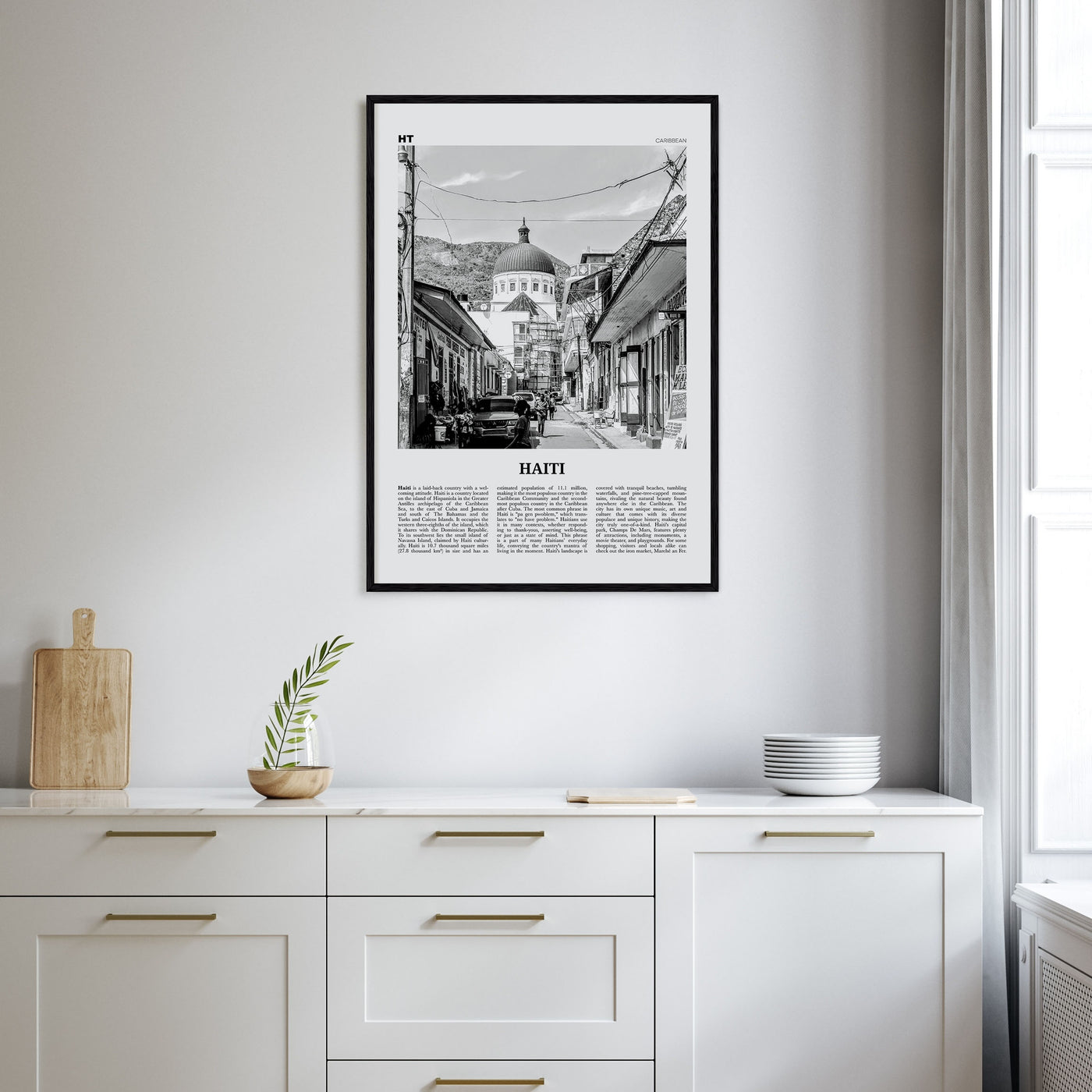 Haiti Travel B&W No 2 Poster
