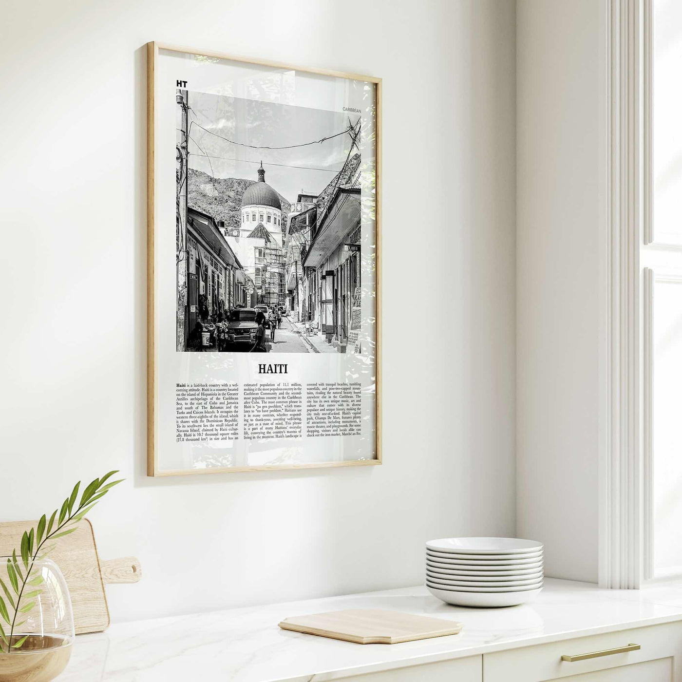 Haiti Print Black and White No 2, Haiti Wall Art, Haiti Poster, Haiti Photo, Haiti Wall Decor, Haïti, Ayiti, Hayti, Haitian, Domican