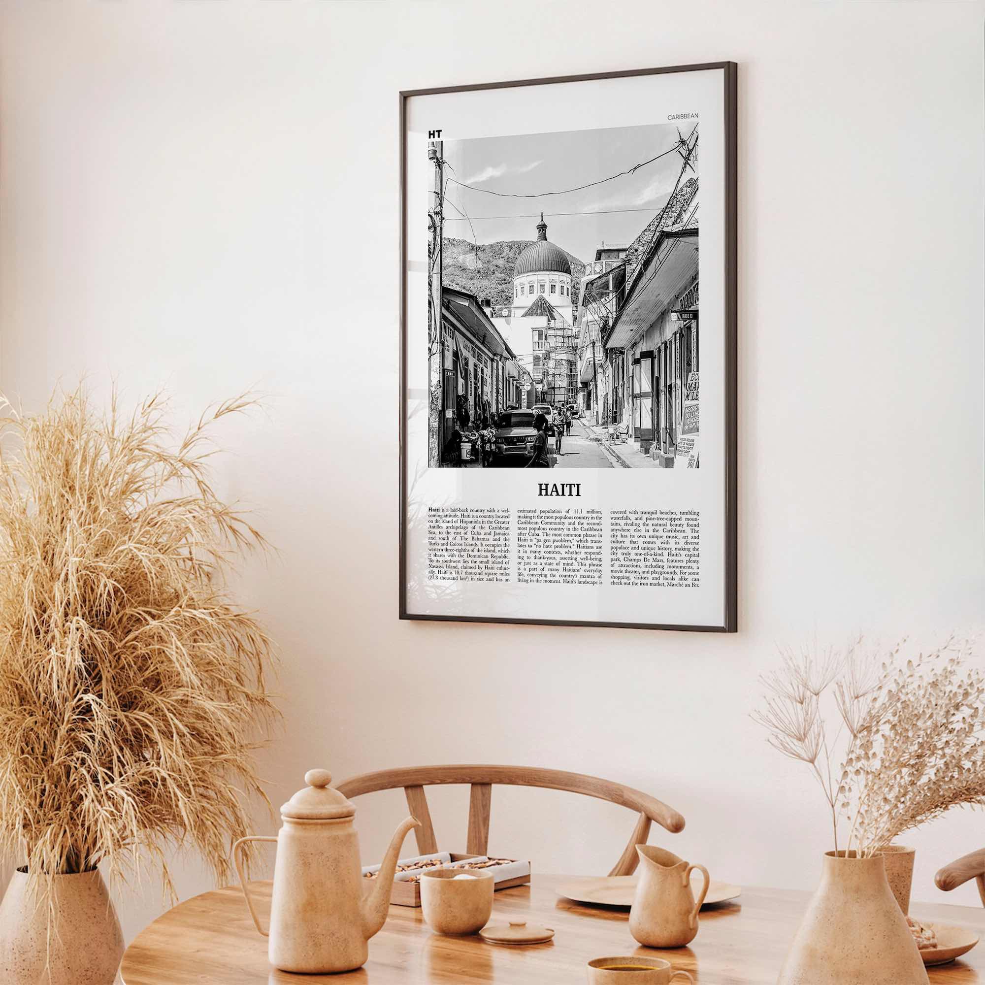 Haiti Print Black and White No 2, Haiti Wall Art, Haiti Poster, Haiti Photo, Haiti Wall Decor, Haïti, Ayiti, Hayti, Haitian, Domican