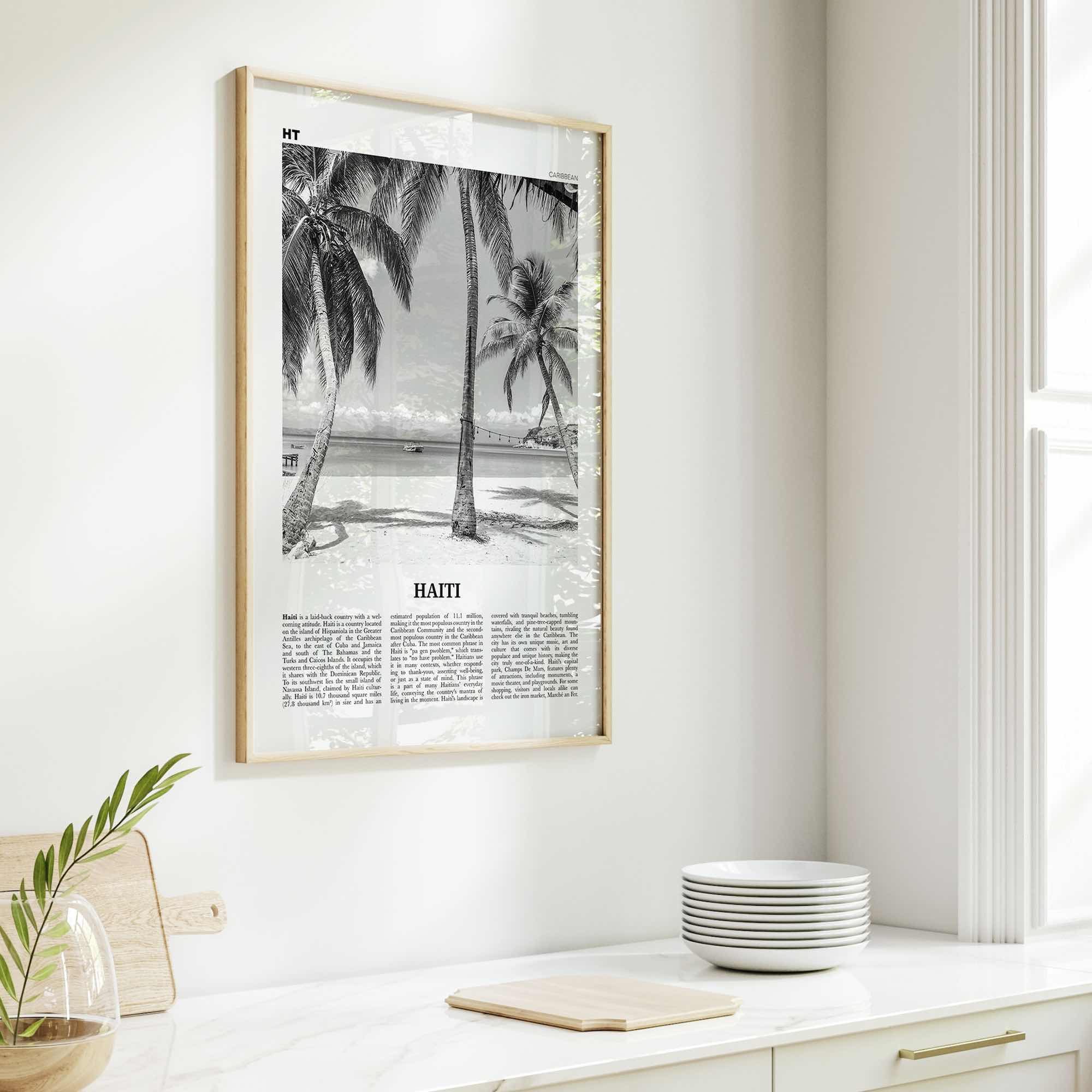 Haiti Print Black and White No 3, Haiti Wall Art, Haiti Poster, Haiti Photo, Haiti Wall Decor, Haïti, Ayiti, Hayti, Haitian, Domican