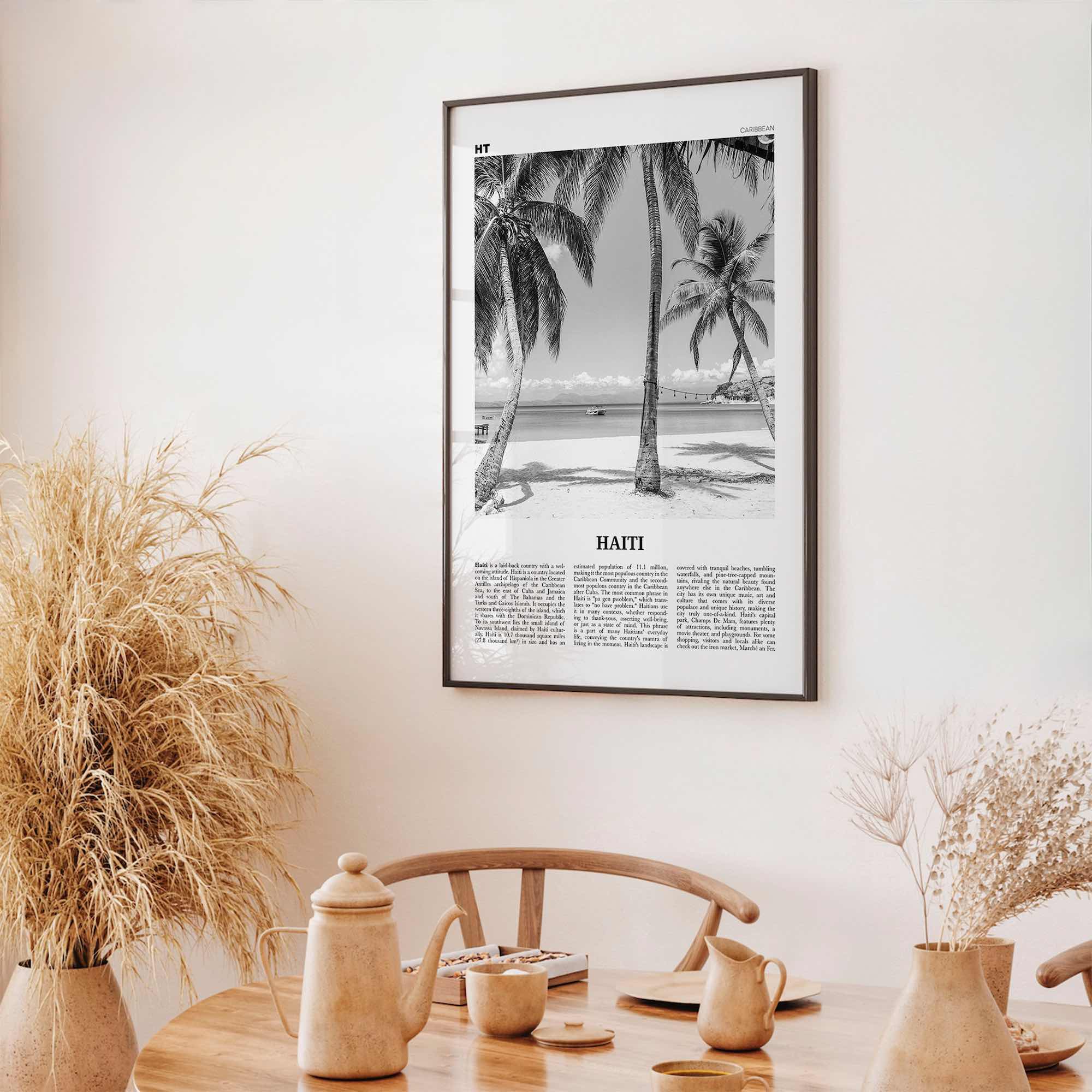 Haiti Print Black and White No 3, Haiti Wall Art, Haiti Poster, Haiti Photo, Haiti Wall Decor, Haïti, Ayiti, Hayti, Haitian, Domican