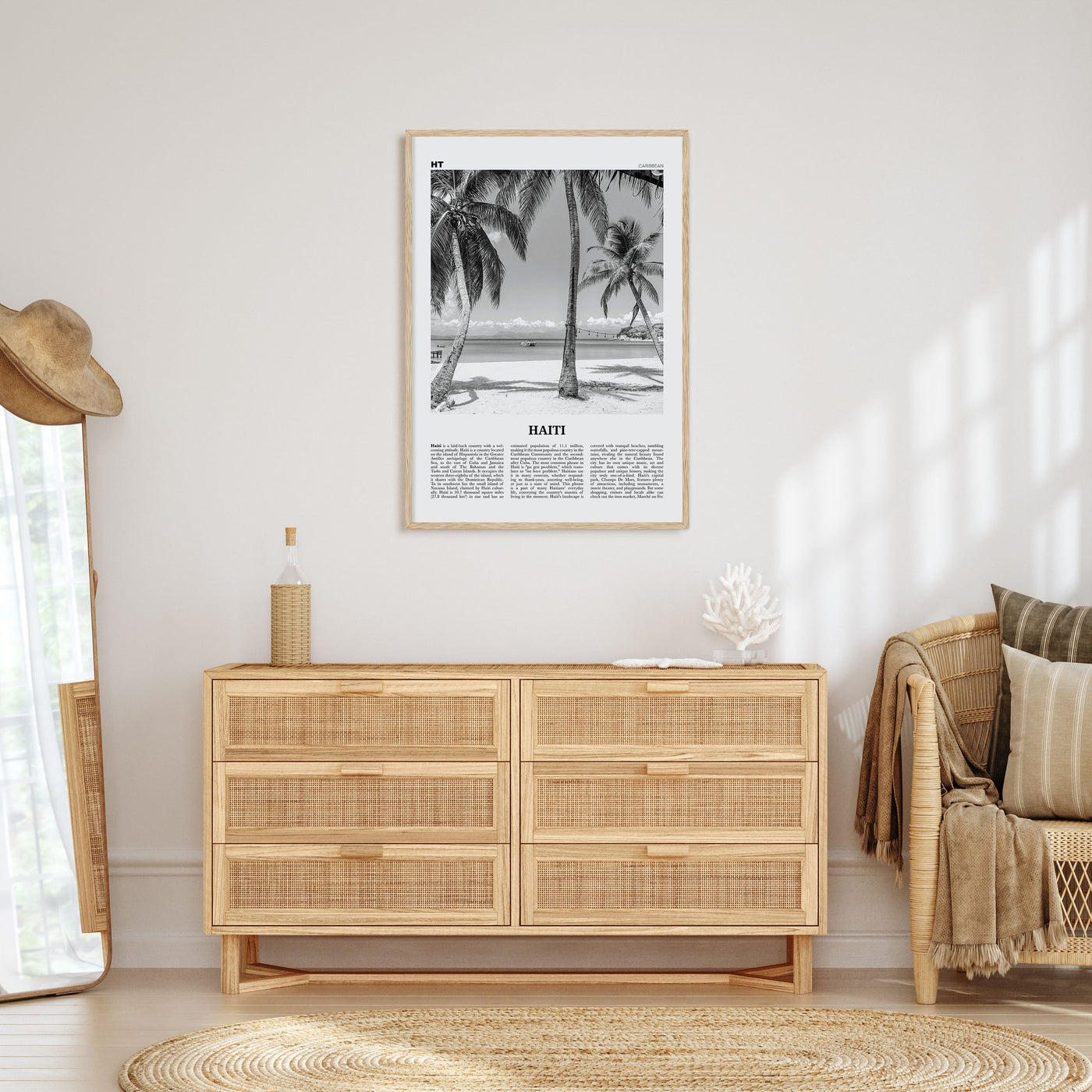 Haiti Travel B&W No 3 Poster