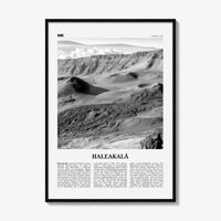 Haleakala Print Black and White, Haleakalā Wall Art, Haleakalā Poster, Haleakalā Photo, Hawaii, USA, United States, North America