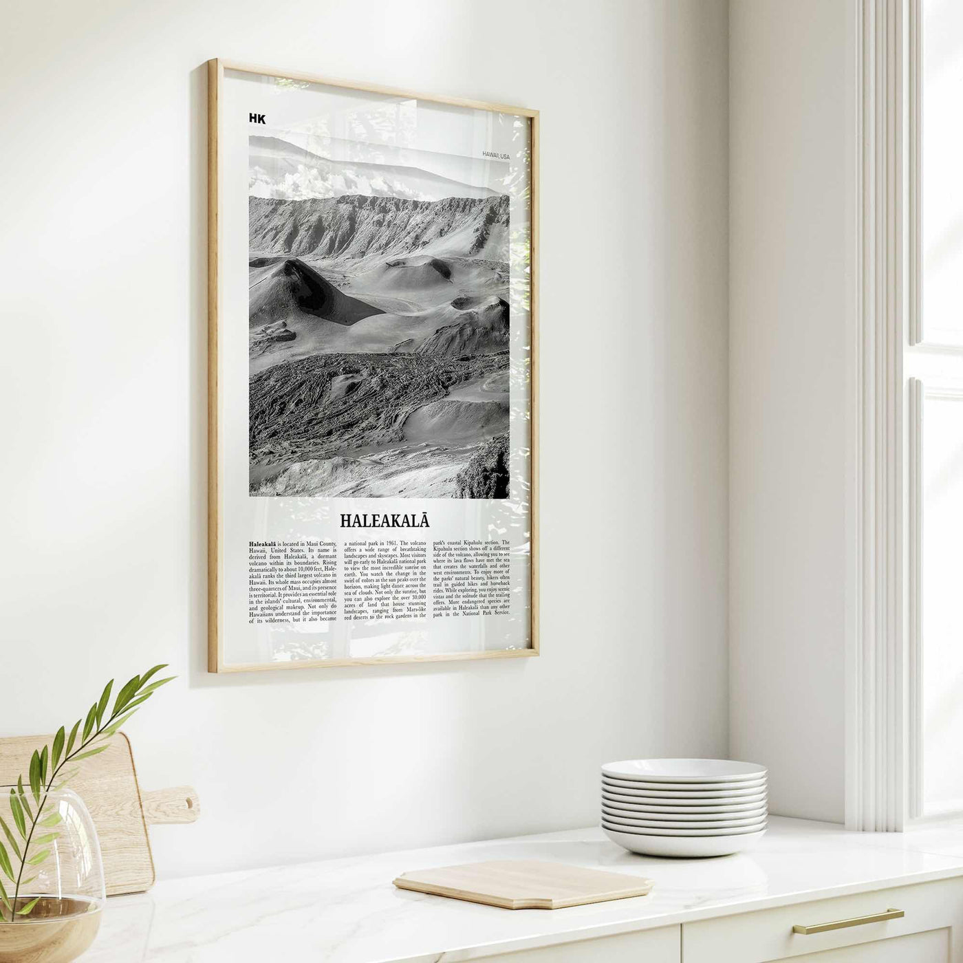 Haleakala Print Black and White, Haleakalā Wall Art, Haleakalā Poster, Haleakalā Photo, Hawaii, USA, United States, North America